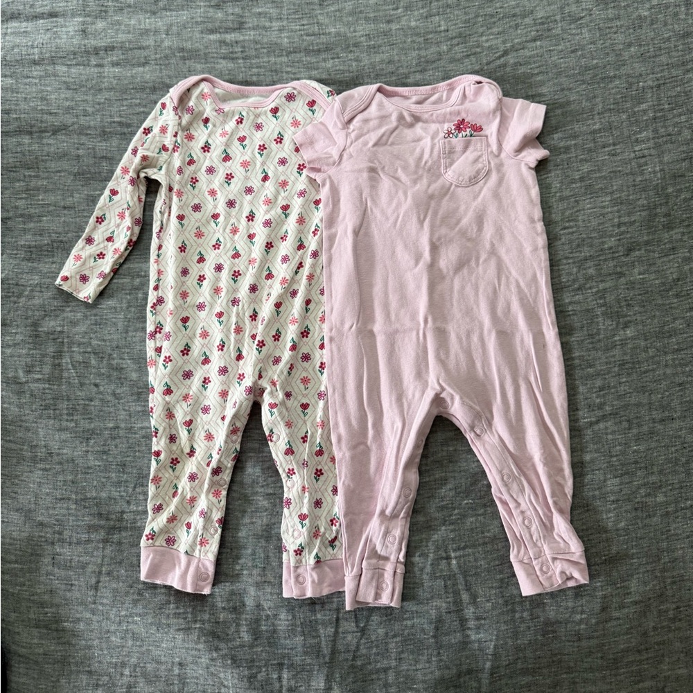 Dip brand floral rompers, 12-18m